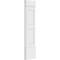 Ekena Millwork Two Equal Flat Panel PVC Pilaster w/Standard Capital & Base, 12"W x 48"H x 2"P PILP12X048DFP01-2 - alternate 3